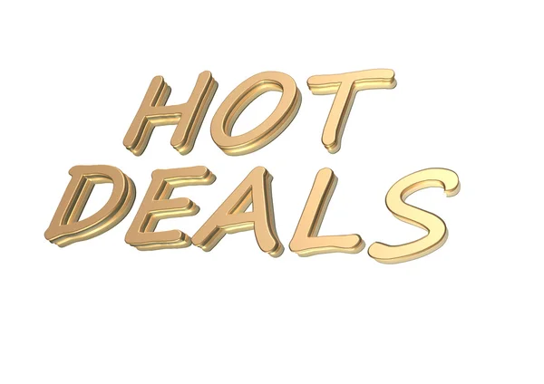 Driedimensionale inscriptie Hot deals — Stockfoto