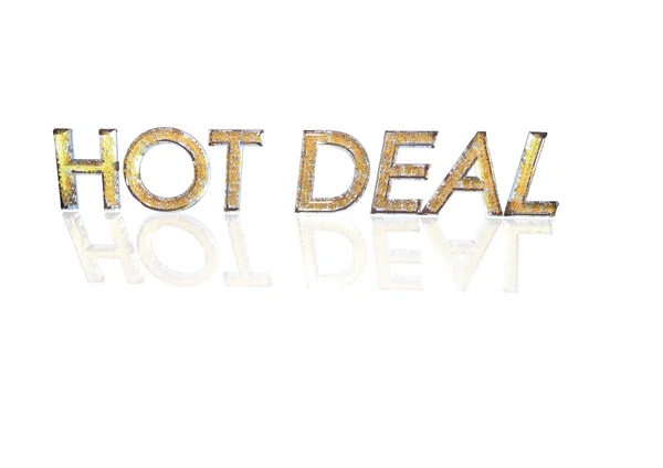 Hot Deal Word gemaakt van percentage symbolen. — Stockfoto