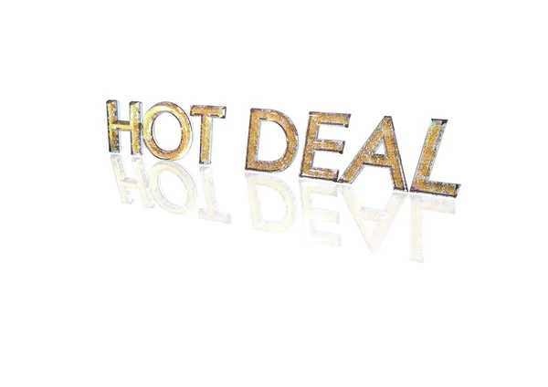 Hot Deal Word gemaakt van percentage symbolen. — Stockfoto