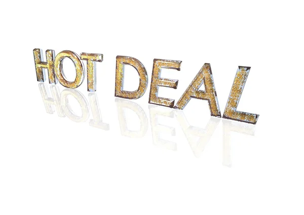 Hot Deal Word gemaakt van percentage symbolen. — Stockfoto