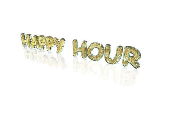 Palabra Hora feliz hecha de símbolos porcentuales . — Foto de Stock