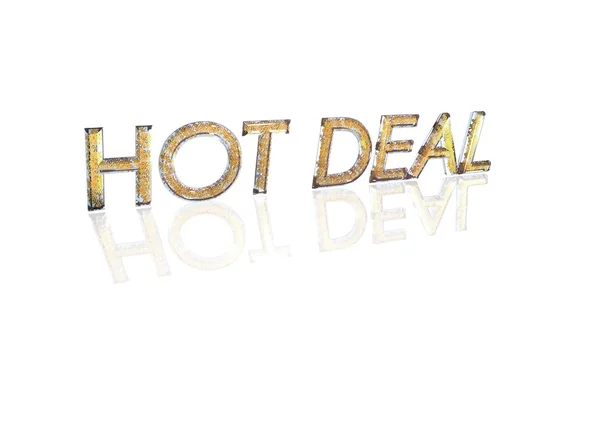 Hot Deal Word gemaakt van percentage symbolen. — Stockfoto