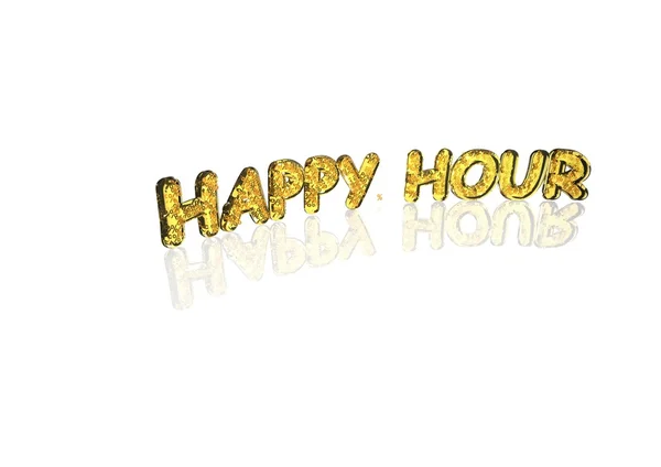 Ordet happy hour från procentandel symboler. — Stockfoto