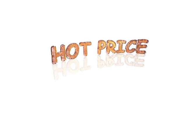 Word Hot price made from percentage symbols. — Stock Photo, Image