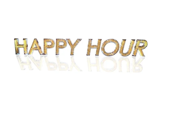 Palavra Happy hour feita a partir de símbolos percentuais . — Fotografia de Stock