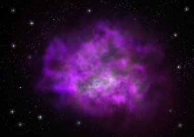 Sonsuz bir yıldız alanının küçük bir parçası