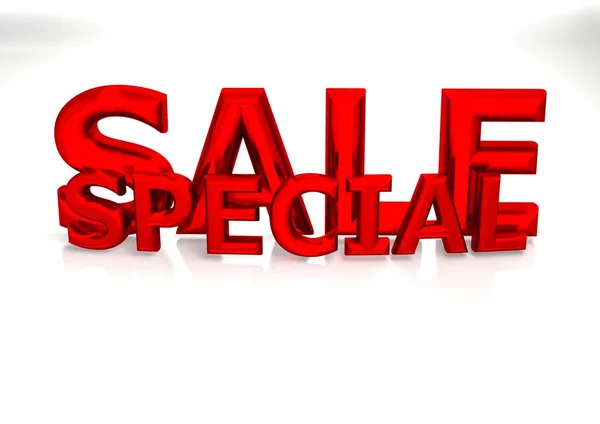 Driedimensionale inscriptie speciale verkoop — Stockfoto