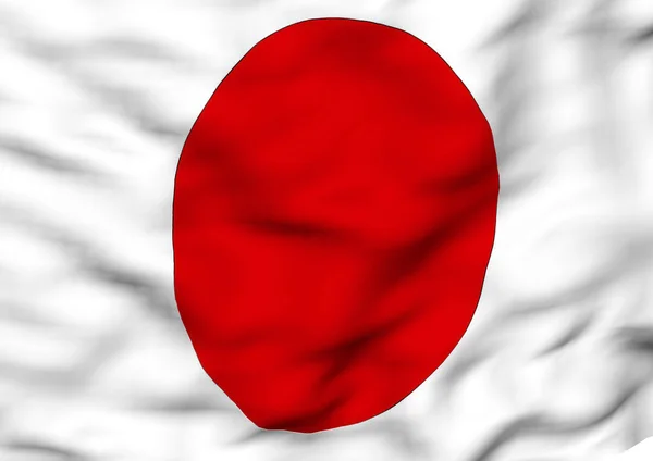 Imagem de uma bandeira do Japão — Fotografia de Stock