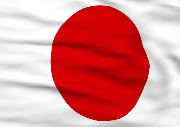 Imagem de uma bandeira do Japão — Fotografia de Stock