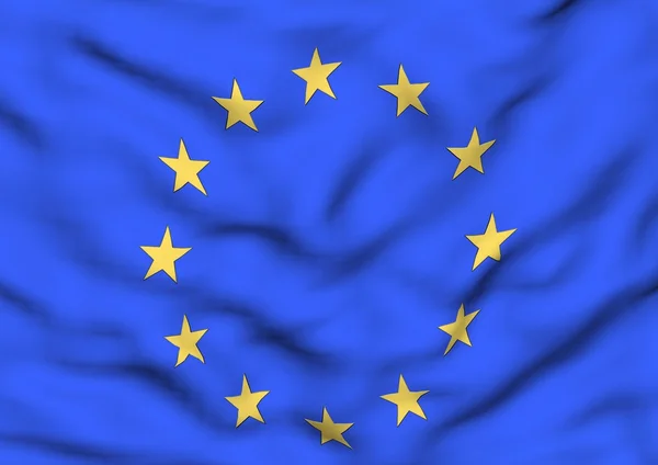 Afbeelding van een vlag van Europa — Stockfoto