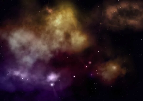 無限の星のフィールドの小さな部分 — ストック写真