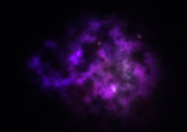 Sonsuz bir yıldız alanının küçük bir parçası