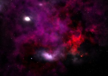 Sonsuz bir yıldız alanının küçük bir parçası