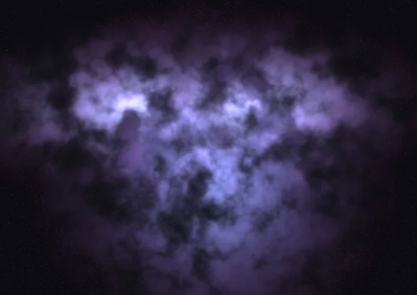 Uzayda bir yıldız alanı ve bir nebula — Stok fotoğraf