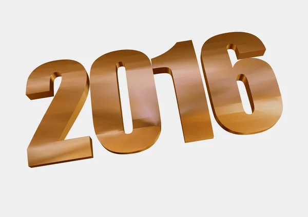 Ano novo 2016 texto — Fotografia de Stock