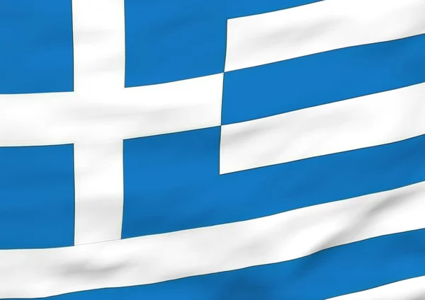 Imagem de uma bandeira da Grécia — Fotografia de Stock