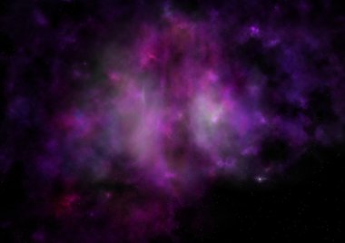 Sonsuz bir yıldız alanının küçük bir parçası