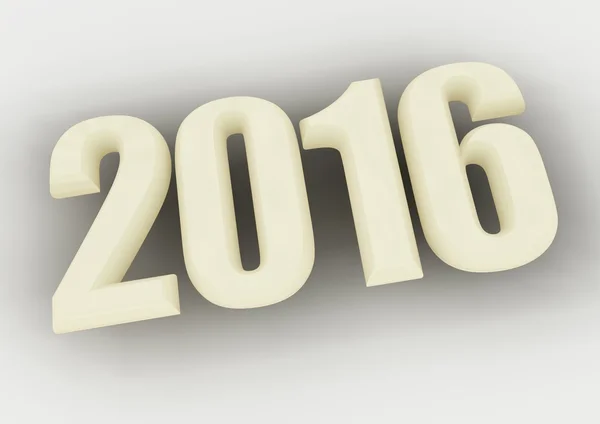 Año nuevo 2016 texto — Foto de Stock