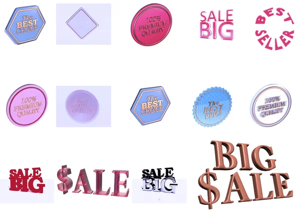 Set de insignias de producto de venta . — Foto de Stock