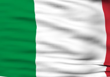 Bir bayrağı İtalya'nın görüntüsünü