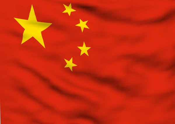 Εικόνα μιας σημαίας της Κίνας — Φωτογραφία Αρχείου