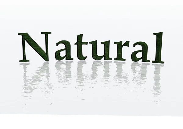 Driedimensionale inscriptie natuurlijke — Stockfoto
