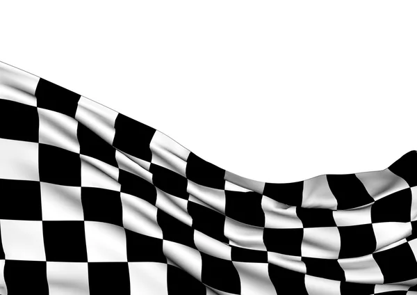 Background with waving racing flag — Stock Photo, Image