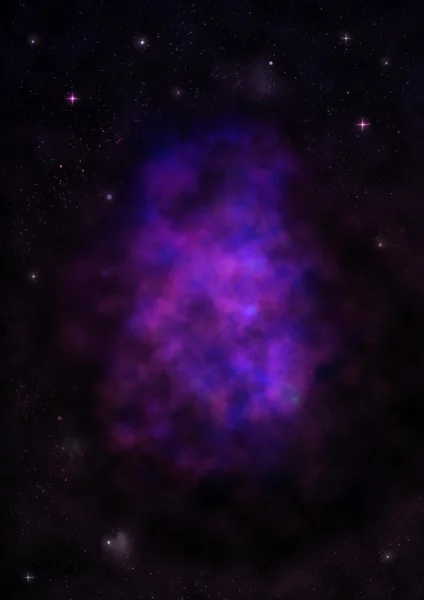 宇宙の星のフィールドと星雲 — ストック写真