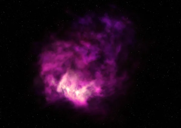 Uzayda bir yıldız alanı ve bir nebula — Stok fotoğraf