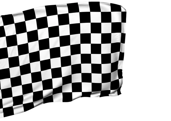 Background with waving racing flag — Stock Photo, Image