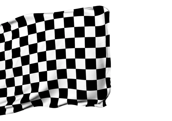 Background with waving racing flag — Stock Photo, Image