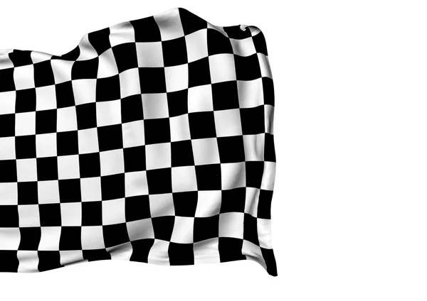 Background with waving racing flag — Stock Photo, Image