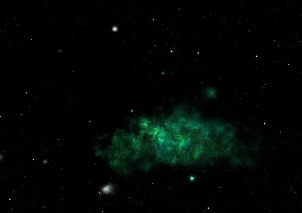 우주에 있는 별 과 성운 — 스톡 사진