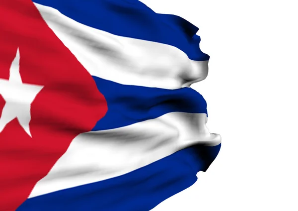 Bilden av en flagga av Kuba — Stockfoto