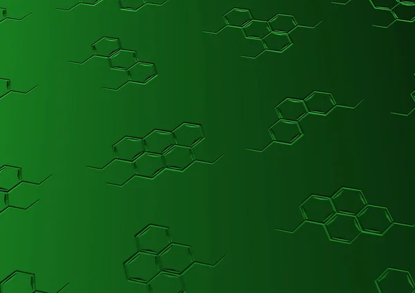 Фон со структурными химическими формулами — стоковое фото