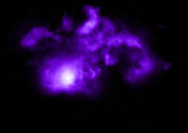 Sonsuz bir yıldız alanının küçük bir parçası