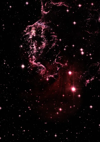 Csillagmező az űrben és csillagköd — Stock Fotó