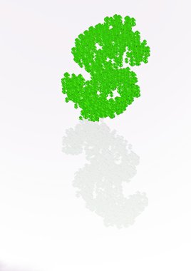 Para birimi dolar imzası.