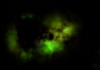 Sonsuz bir yıldız alanının küçük bir parçası