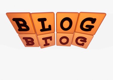 Kütük parçası-in Blog kelime yapılmış