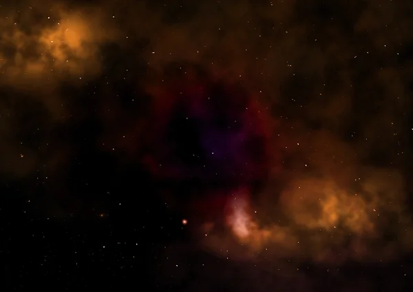 Star field in space and a nebulae — Stock Photo, Image