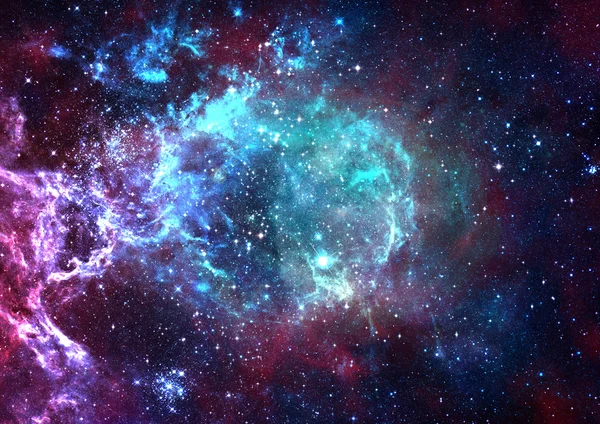 Star field in space and a nebulae