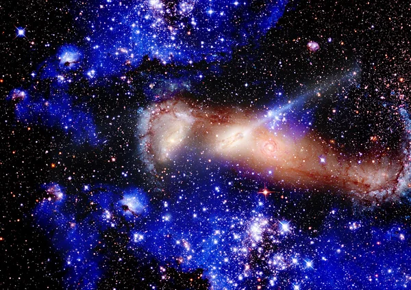 遥远的螺旋星系. — 图库照片