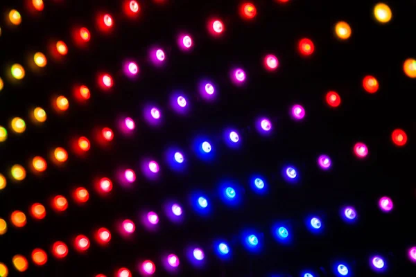 Kolorowe Światła Led Rgb Czarnym Tle Matryca Led Listwami Ws2812B — Zdjęcie stockowe