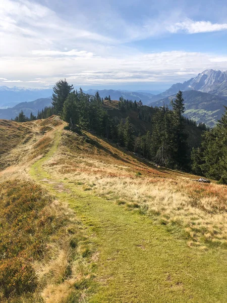 Tolle Spätsommer Und Herbststimmung Den Österreichischen Alpen Hochgrndeck Bischofshofen Hochknig — Stockfoto