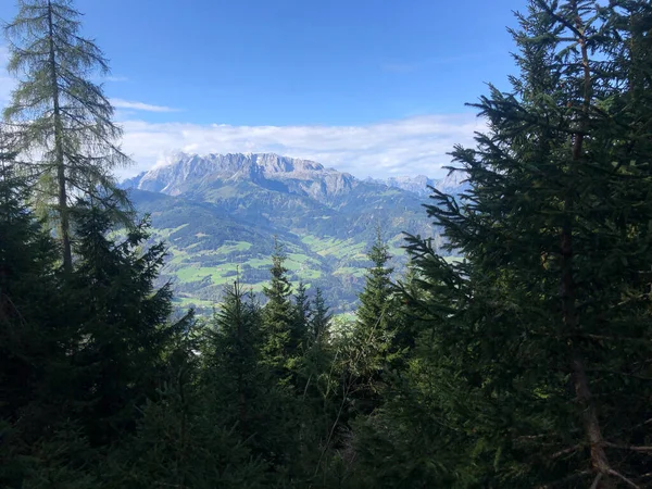 Geweldige Late Zomer Herfst Stemming Bergketen Van Oostenrijkse Alpen Hochgrndeck — Stockfoto