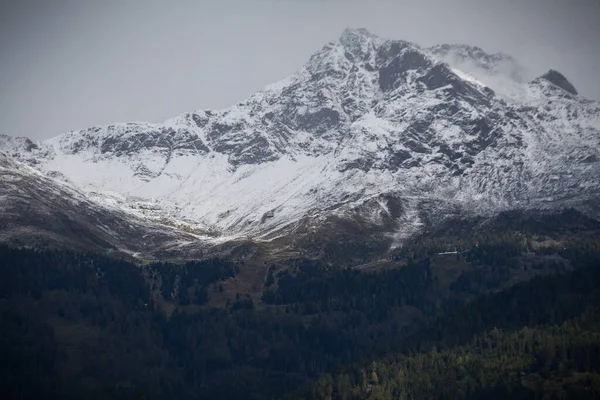 Geweldige Late Zomer Herfst Stemming Bergketen Van Oostenrijkse Alpen — Stockfoto