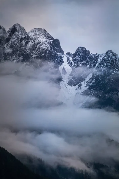 Impresionante Final Del Verano Estado Ánimo Otoño Cordillera Los Alpes — Foto de Stock