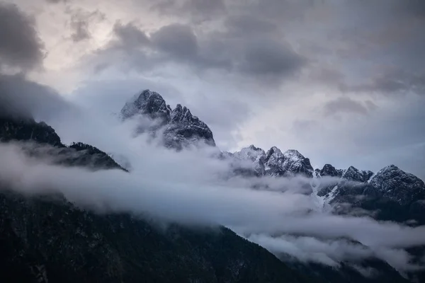 Fantastisk Sensommar Och Höst Stämning Bergskedjan Astrien Alperna — Stockfoto