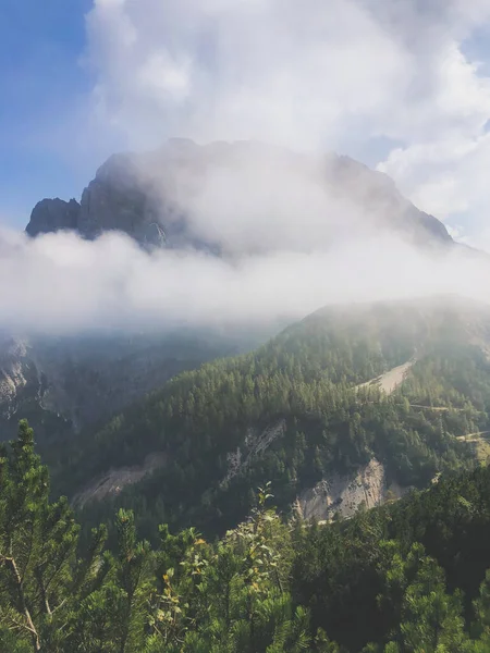 Wandelen Late Zomer Herfst Dicht Bij Bergpas Kranjska Gora Slovenië — Stockfoto